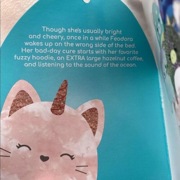 NEW Squishmallows 16” Feodora The Caticorn Cat Kellytoy - Picture 8 of 10